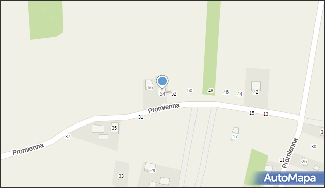 Sterkowiec, Promienna, 54, mapa Sterkowiec