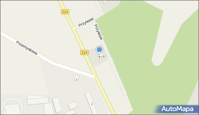 Stężyca, Przylesie, 5, mapa Stężyca