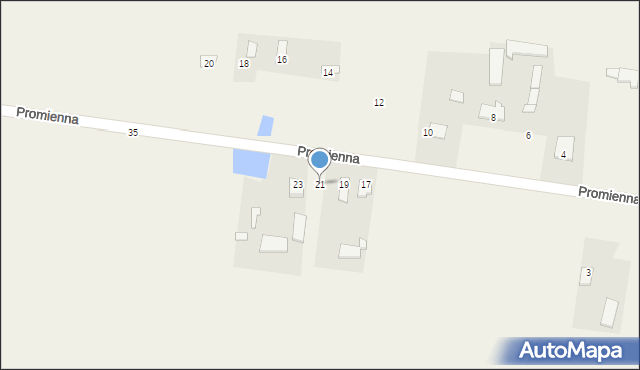 Stok Lacki, Promienna, 21, mapa Stok Lacki