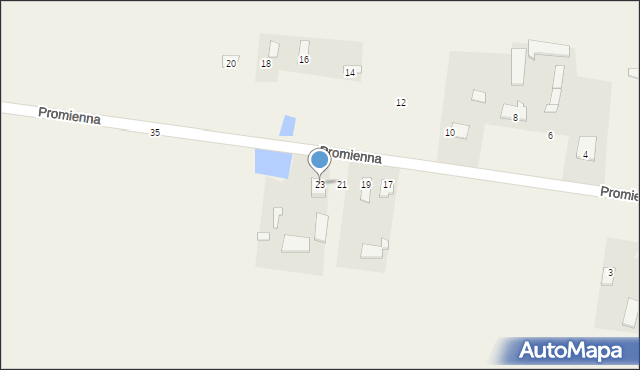 Stok Lacki, Promienna, 23, mapa Stok Lacki