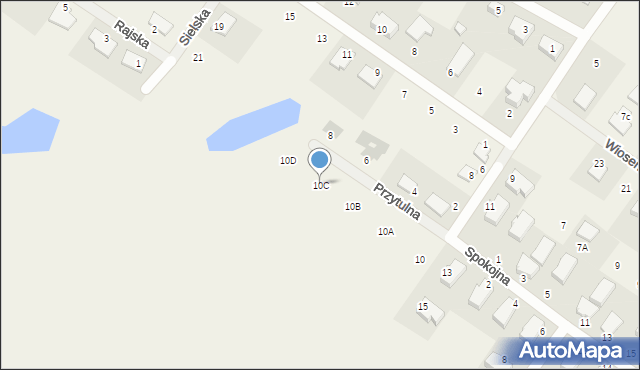 Strzelce Górne, Przyjazna, 10C, mapa Strzelce Górne