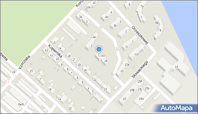 Strzelce Krajeńskie, Prusa Bolesława, 1b, mapa Strzelce Krajeńskie