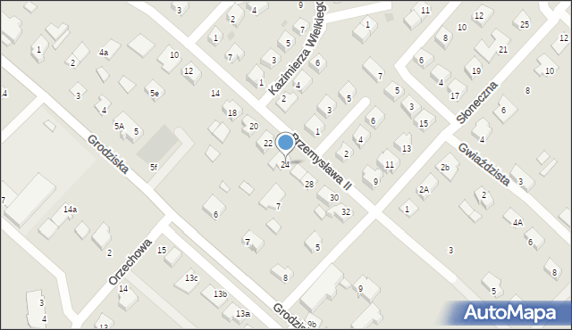 Strzelce Krajeńskie, Przemysława II, 24, mapa Strzelce Krajeńskie