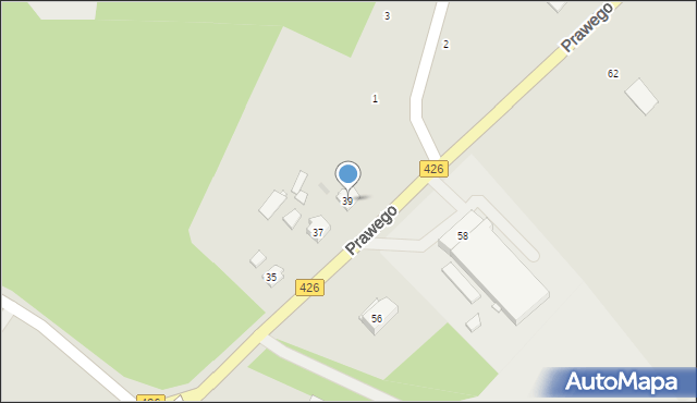 Strzelce Opolskie, Prawego Marka, 39, mapa Strzelce Opolskie