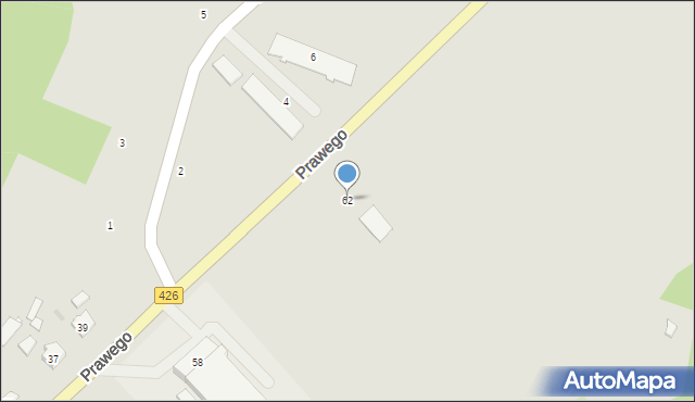 Strzelce Opolskie, Prawego Marka, 62, mapa Strzelce Opolskie