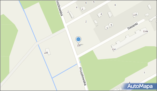 Strzeniówka, Pruszkowska, 118, mapa Strzeniówka
