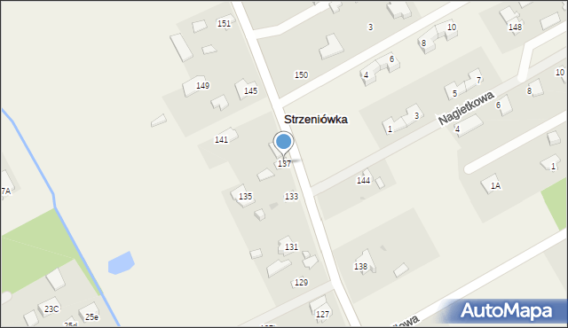 Strzeniówka, Pruszkowska, 137, mapa Strzeniówka