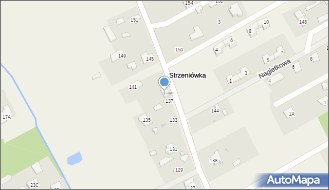 Strzeniówka, Pruszkowska, 139, mapa Strzeniówka