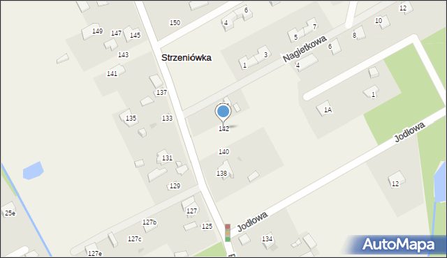 Strzeniówka, Pruszkowska, 142, mapa Strzeniówka