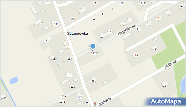 Strzeniówka, Pruszkowska, 144, mapa Strzeniówka
