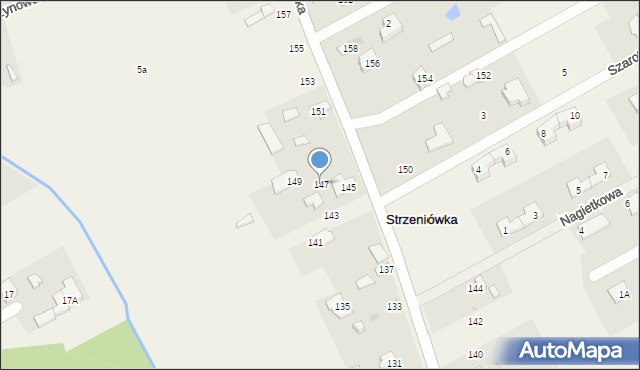 Strzeniówka, Pruszkowska, 147, mapa Strzeniówka