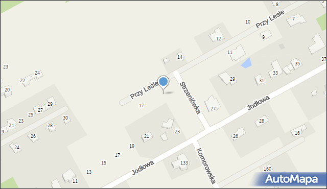 Strzeniówka, Przy Lesie, 15, mapa Strzeniówka