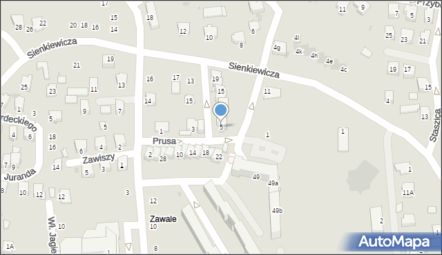 Strzyżów, Prusa Bolesława, 5, mapa Strzyżów