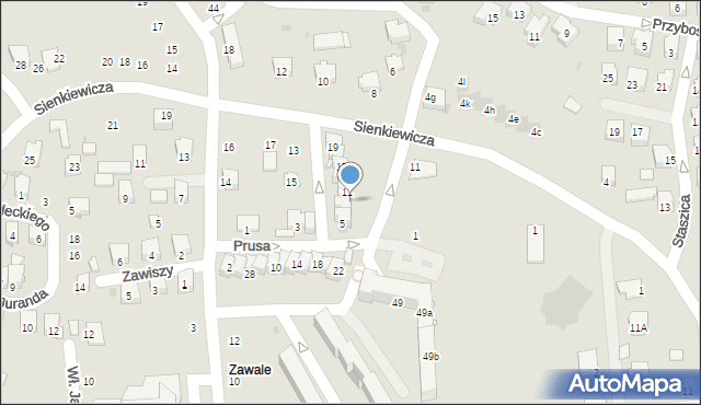 Strzyżów, Prusa Bolesława, 9, mapa Strzyżów