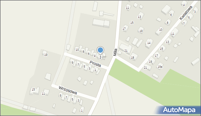 Studzienice, Prosta, 2, mapa Studzienice