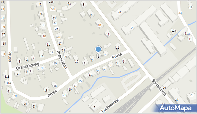 Sulechów, Prusa Bolesława, 4, mapa Sulechów