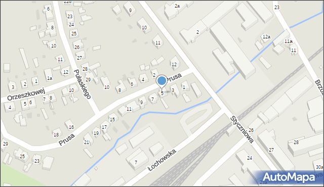 Sulechów, Prusa Bolesława, 5, mapa Sulechów