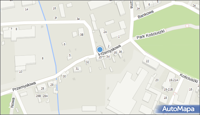 Sulechów, Przemysłowa, 33, mapa Sulechów