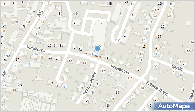 Sulechów, Przyłączna, 6H, mapa Sulechów