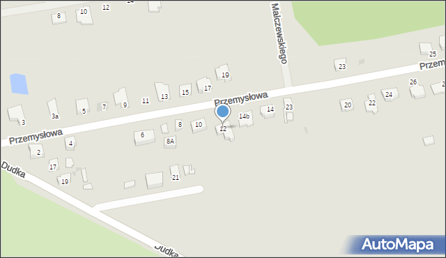 Sulęcin, Przemysłowa, 12, mapa Sulęcin