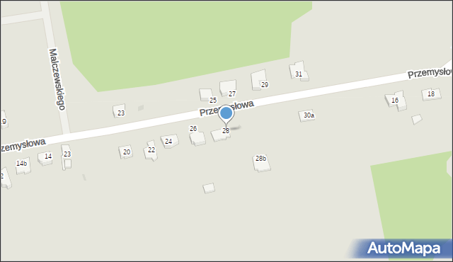 Sulęcin, Przemysłowa, 28, mapa Sulęcin