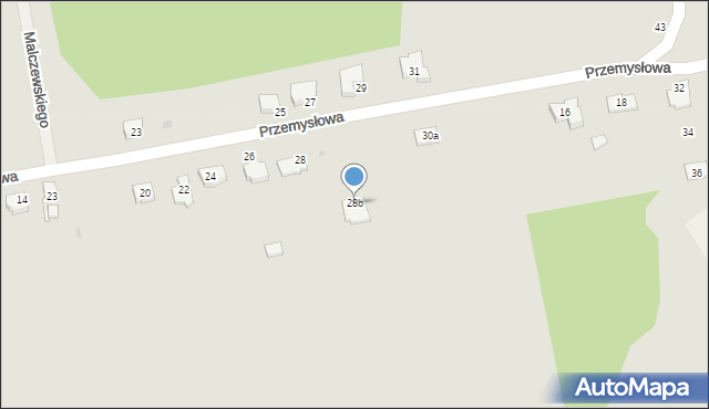 Sulęcin, Przemysłowa, 28b, mapa Sulęcin