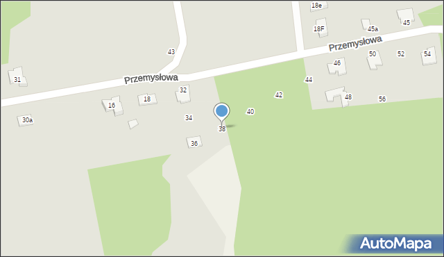 Sulęcin, Przemysłowa, 38, mapa Sulęcin