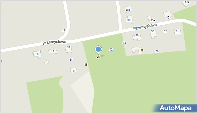 Sulęcin, Przemysłowa, 40, mapa Sulęcin