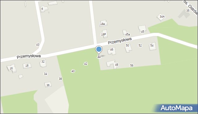 Sulęcin, Przemysłowa, 44, mapa Sulęcin