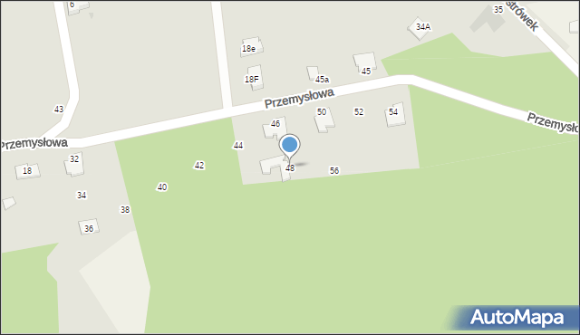 Sulęcin, Przemysłowa, 48, mapa Sulęcin