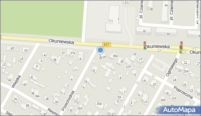 Sulejówek, Przechodnia, 10, mapa Sulejówek