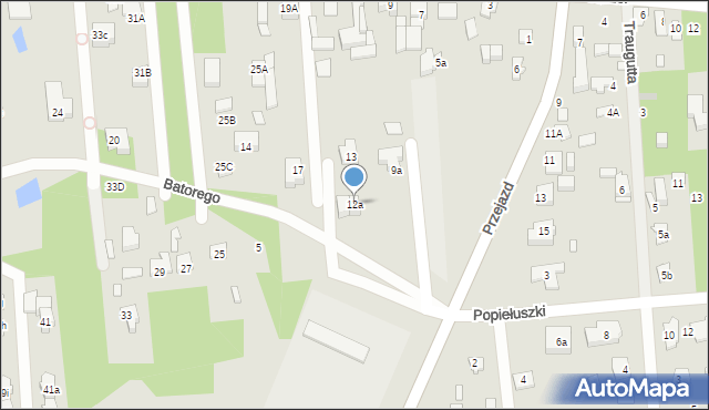 Sulejówek, Przejazd, 12a, mapa Sulejówek