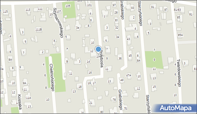 Sulejówek, Przybosia Juliana, 14A, mapa Sulejówek