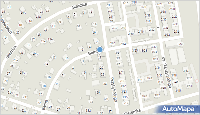 Swarzędz, Przybylskiego Jakuba, 18, mapa Swarzędz