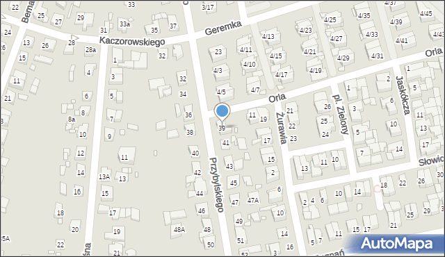 Swarzędz, Przybylskiego Jakuba, 39, mapa Swarzędz