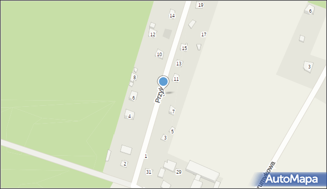 Swędów, Przylesie, 9, mapa Swędów