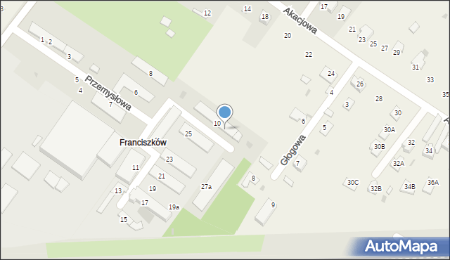 Świdnik, Przemysłowa, 27, mapa Świdnika