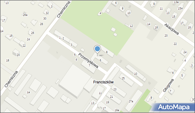 Świdnik, Przemysłowa, 6a, mapa Świdnika