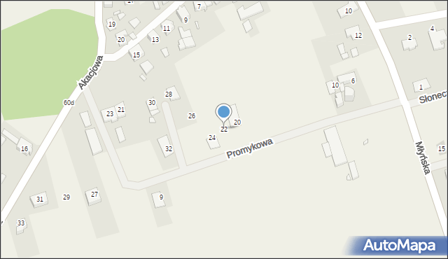 Święta, Promykowa, 22, mapa Święta