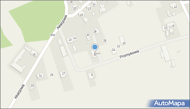 Święta, Promykowa, 32, mapa Święta