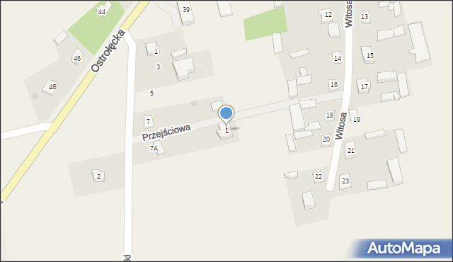 Sypniewo, Przejściowa, 1, mapa Sypniewo