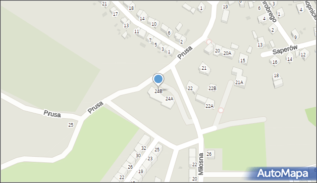 Szczawno-Zdrój, Prusa Bolesława, 24B, mapa Szczawno-Zdrój