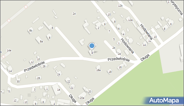 Szczecin, Przedwiośnie, 4, mapa Szczecina