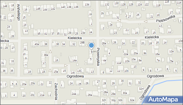 Szczecin, Przemyska, 3, mapa Szczecina