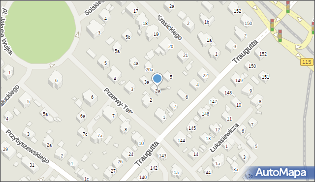 Szczecin, Przerwy-Tetmajera Kazimierza, 2a, mapa Szczecina