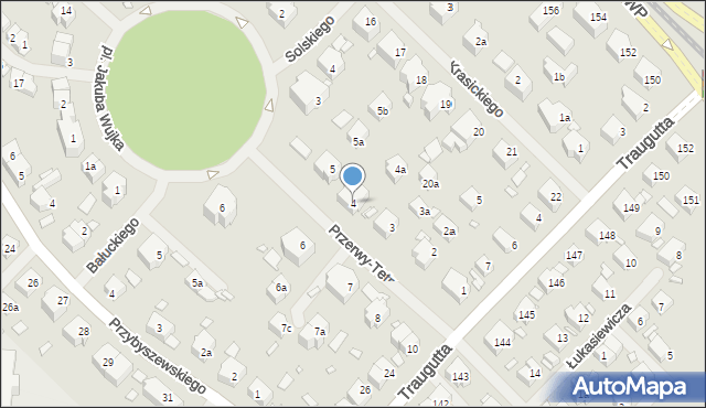 Szczecin, Przerwy-Tetmajera Kazimierza, 4, mapa Szczecina