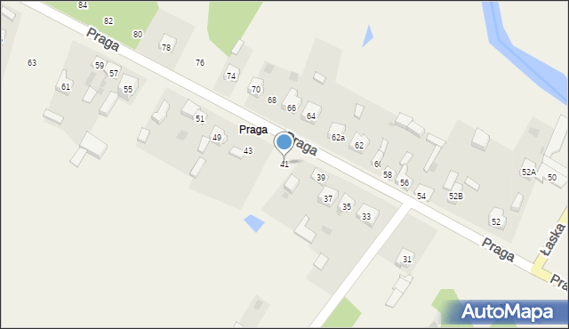 Szczerców, Praga, 41, mapa Szczerców