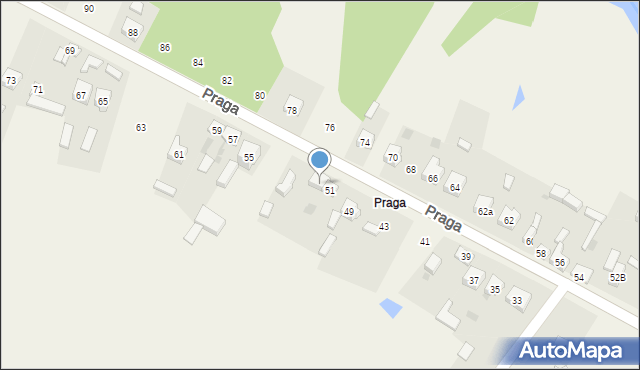 Szczerców, Praga, 53, mapa Szczerców