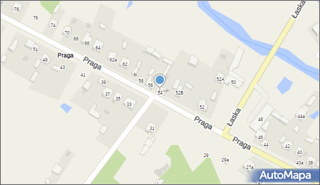 Szczerców, Praga, 54, mapa Szczerców