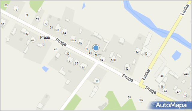 Szczerców, Praga, 56, mapa Szczerców